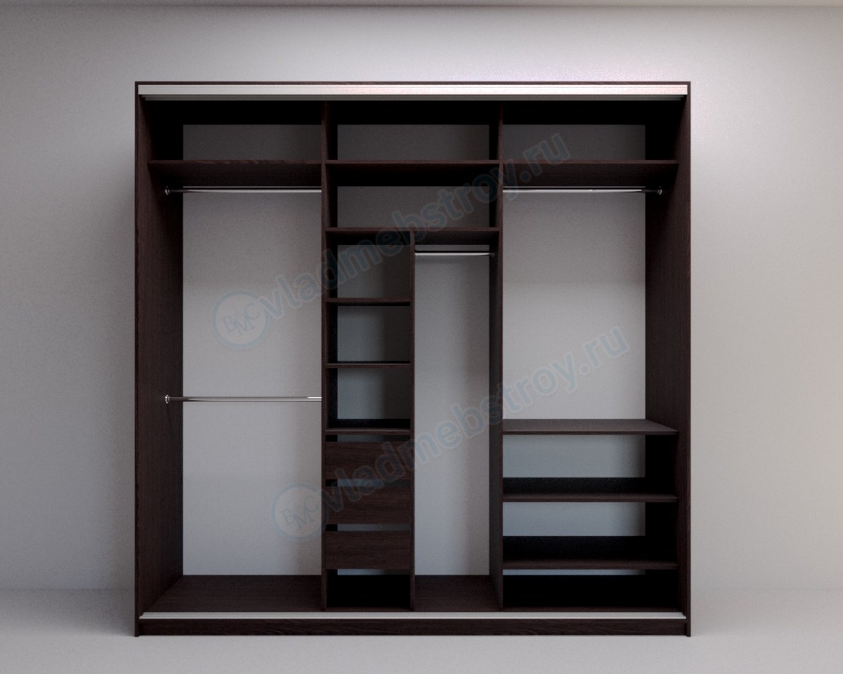 Шкаф-купе Миррор (вид изнутри) фото