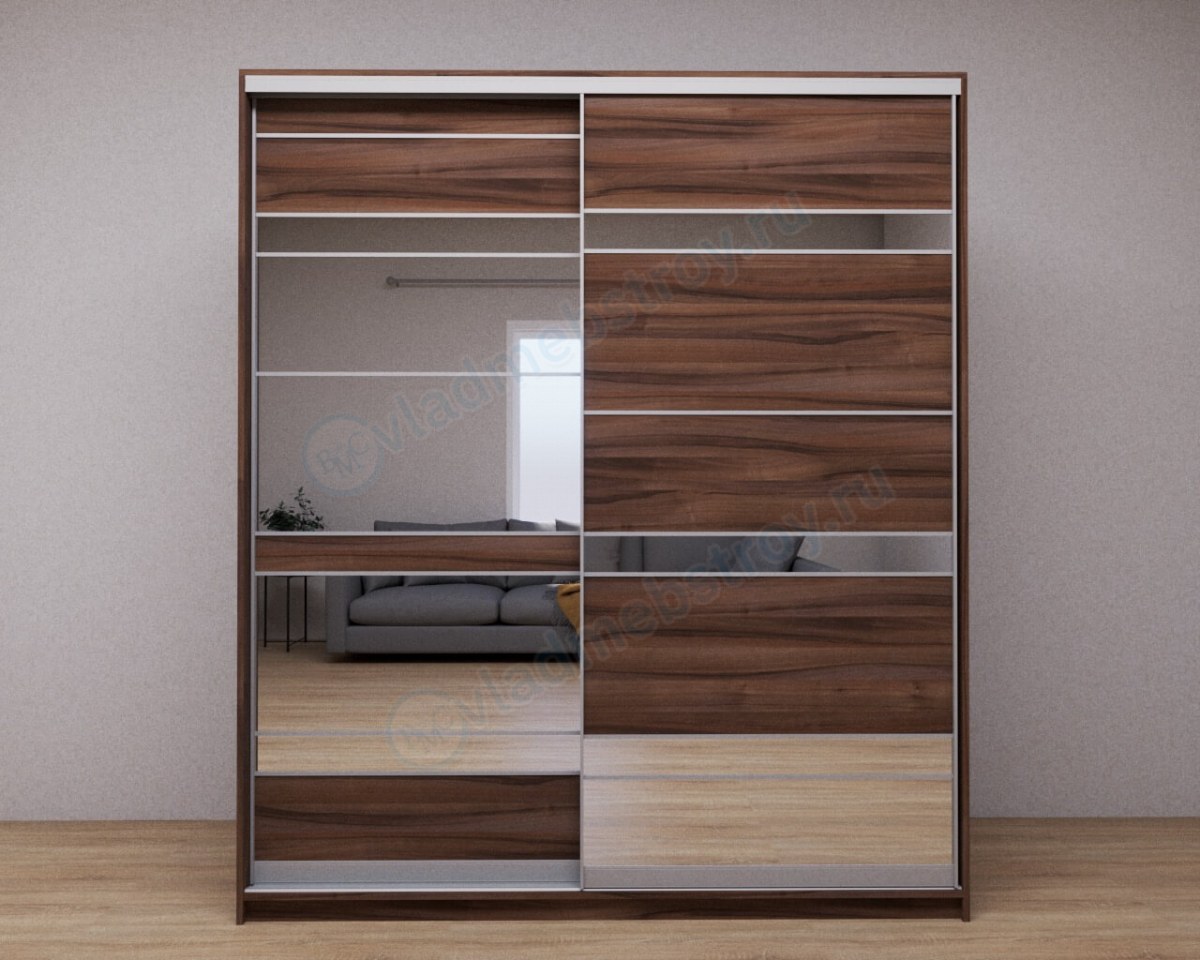 Шкаф-купе Ванесса темный цвет фото