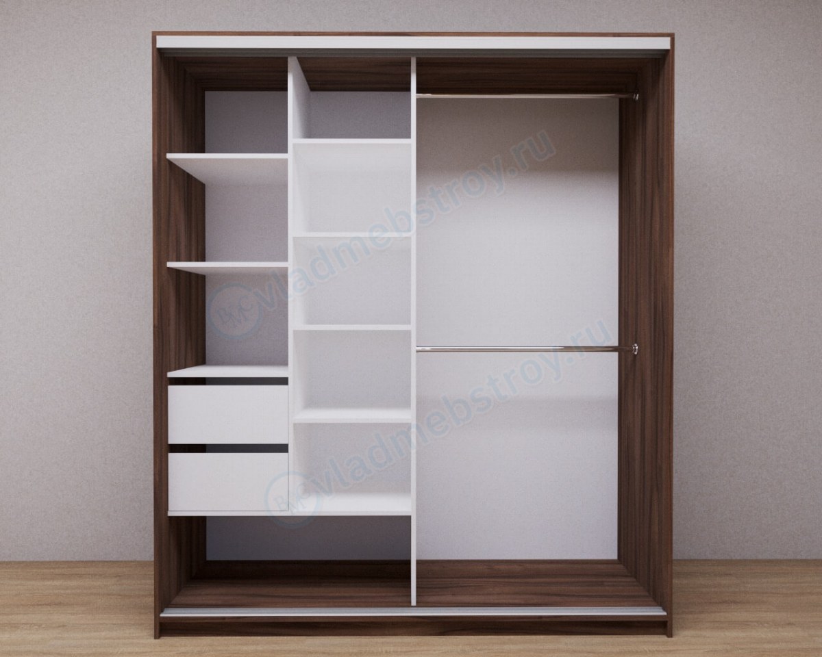 Шкаф-купе Ванесса изнутри фото