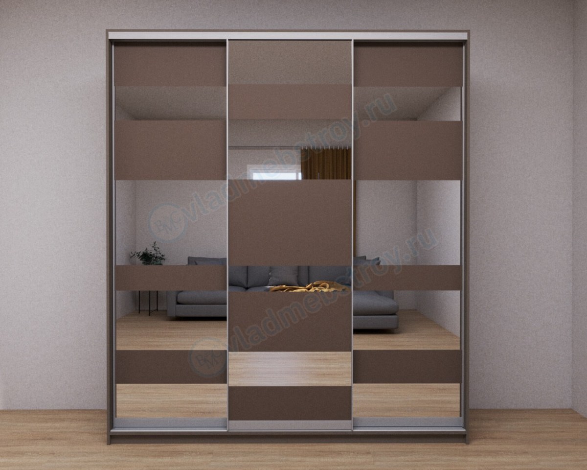 Шкаф-купе Уолдорф в темном исполнении фото