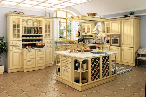 кухня Венеция с островом фото