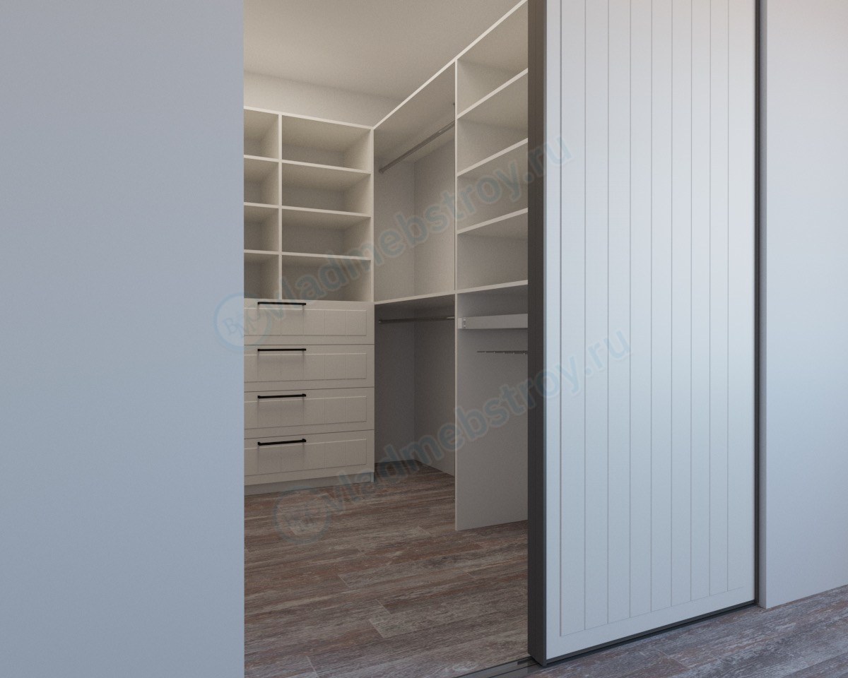 Дизайн гардеробной комнаты от Владмебстрой