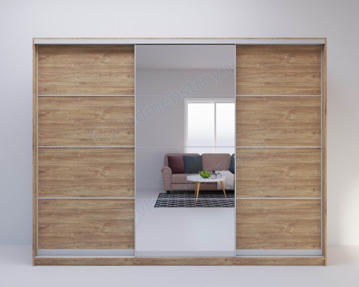 Трёхстворчатый шкаф-купе Рино фото