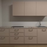 Бежевый компактный кухонный гарнитур