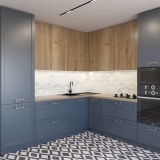 Темный кухонный гарнитур