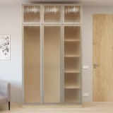 Распашной шкаф Маления стеклянные фасады