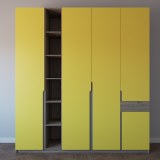 Современный желтый шкаф
