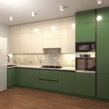 Кухня Темерия зеленого цвета