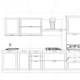 Кухня Анастасия схема чертеж