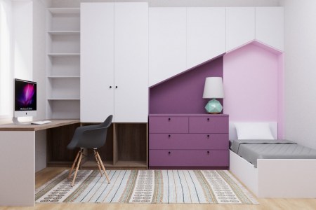 Комплект мебели для детской комнаты Хайлин фото