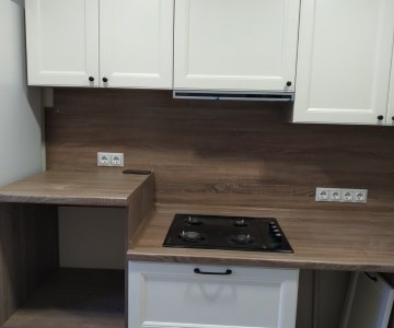 Эмалированные фасады для кухни с фрезеровкой фото