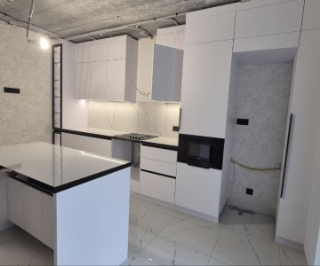 Современная кухня с 3D-фрезеровкой фото