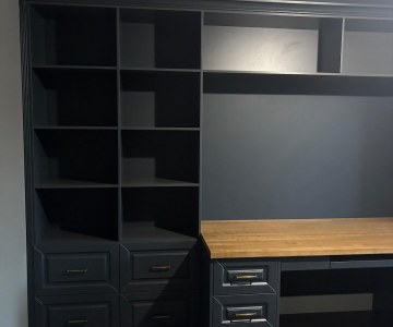 Стеллаж в кабинет из МДФ фото