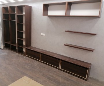 Стильная стенка с подсветкой фото