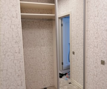 Встроенный шкаф-купе в прихожей фото