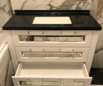 Тумба в ванну из МДФ по пленкой