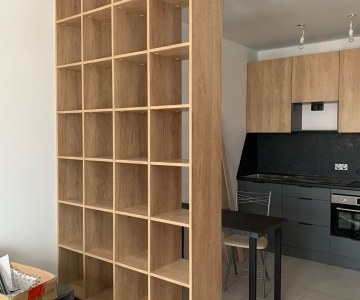 Перегородка из ЛДСП для студии