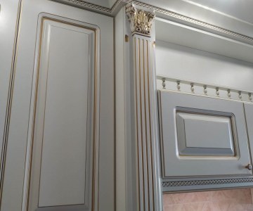 Фасады с патиной под золото фото