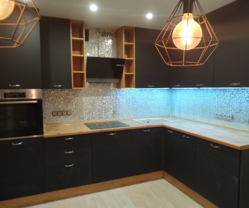 Кухня с диодной подсветкой в Юрьевце