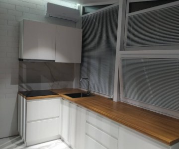 Хайтек кухня из ЛДСП NODRECO фото