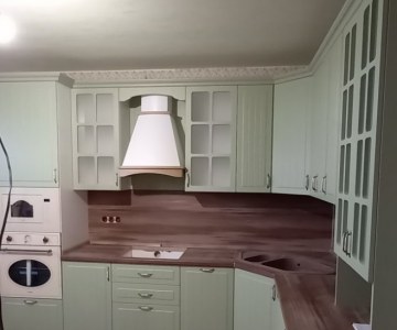 Кухня с фрезеровкой Кантри фото