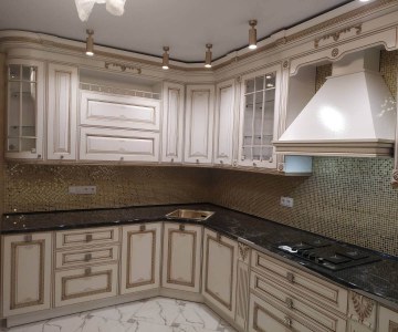 Дорогая кухня класика Афина Оро фото