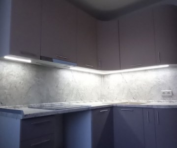 Кухня на заказ с подсветкой во Владимире фото