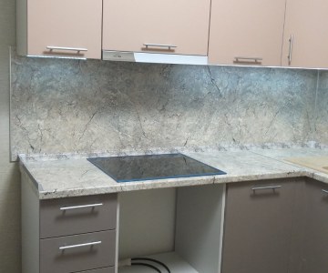 Фасады светлого цвета из МДФ под пленкой ПВХ фото