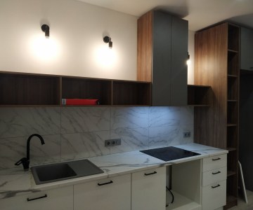 Небольшая кухня в скандинавском стиле фото