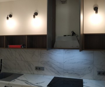 Компактная скандинавская кухня фото