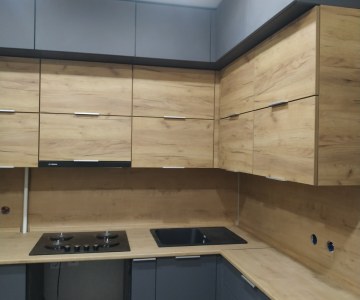 Кухня в цвете графит фото